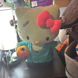 Frankenstein Dressed Hello Kitty Kids Plush Greeter